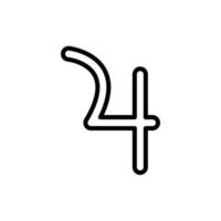 simbolo Giove vettore icona illustrazione