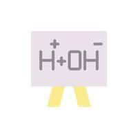 chimica elemento, lavagna vettore icona illustrazione
