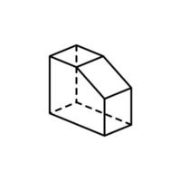 geometrico forme, trapezio vettore icona illustrazione