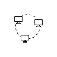 computer, Internet vettore icona illustrazione