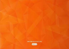 sfondo geometrico astratto arancione con poligoni vettore