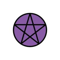 simbolo stella pentagramma vettore icona illustrazione