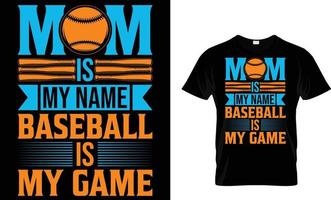 baseball tipografia maglietta design vettore