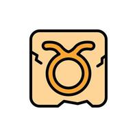 zodiaco Toro vettore icona illustrazione