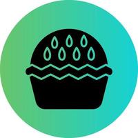 Mela torta vettore icona design