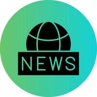 globale notizia vettore icona design