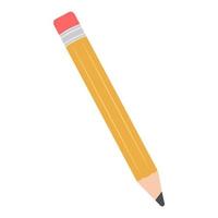 giallo matita ana bianca sfondo vettore