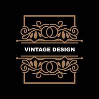 retrò Vintage ▾ disegno, lussuoso minimalista vettore ornamento logo, con mandala e batik stile, Prodotto marca illustrazione, invito, striscione, moda