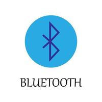 colorato Bluetooth cartello vettore icona illustrazione