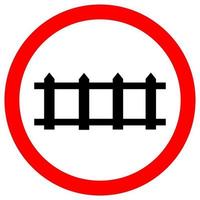 cartello stradale del traffico ferroviario del treno vettore