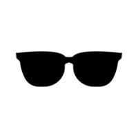 occhiali da sole icona nera su bianco background.vector illustrazione vettore