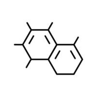 fisica icona vettore. molecola illustrazione cartello. nucleo e atomi simbolo. scienza logo. vettore