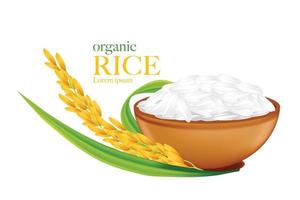 illustrazione vettoriale di riso