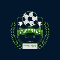 calcio club distintivo design illustrazione vettore