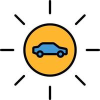 auto-energia-solare illustrazione vettore