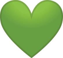 cuore verde illustrazione vettore