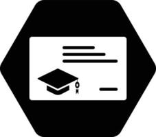 certificato, diploma, livello, formazione scolastica icona design vettore