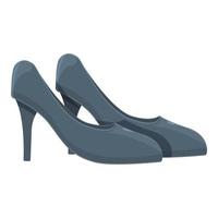 shopping alto tacchi scarpe icona cartone animato vettore. moda femmina vettore