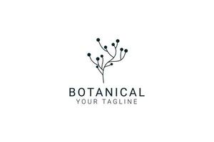 botanico naturale foglia logo vettore icona illustrazione