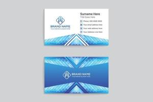 moderno attività commerciale carta design nero e blu colore vettore