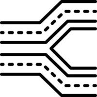 icona della linea per la traccia vettore