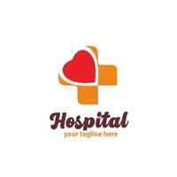 Ospedale, clinica, farmacia logo design. adatto per attività commerciale loghi nel il Salute settore vettore