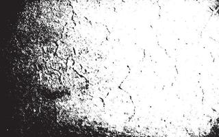 effetto texture grunge. rivestimento invecchiato strutturato ruvido. monocromatico vintage astratto. nero isolato su sfondo bianco. concetto di stile mezzitoni elemento di design grafico per banner, volantini, poster, ecc vettore