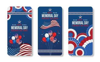 memoriale giorno. ricorda e onore. vettore illustrazione. mobile Telefono americano bandiera illustrazione per America unito stati nazionale giorno 4 ° luglio.