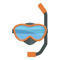 nuotare immersione maschera icona cartone animato vettore. autorespiratore nuoto vettore