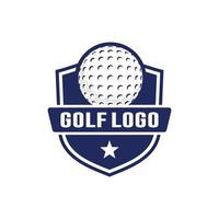 golf logo design vettore
