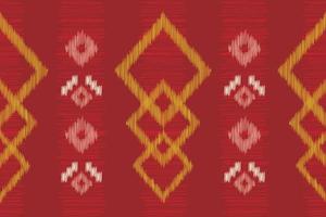 etnico ikat tessuto modello geometrico stile.africano ikat ricamo etnico orientale modello rosso sfondo. astratto,vettore,illustrazione.per trama, abbigliamento, scraf, decorazione, tappeto. vettore