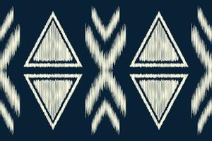 etnico ikat tessuto modello geometrico stile.africano ikat ricamo etnico orientale modello Marina Militare blu sfondo. astratto,vettore,illustrazione.per trama, abbigliamento, scraf, decorazione, tappeto. vettore