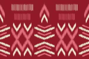 etnico ikat tessuto modello geometrico stile.africano ikat ricamo etnico orientale modello rosso sfondo. astratto,vettore,illustrazione.per trama, abbigliamento, scraf, decorazione, tappeto. vettore