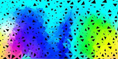 disegno poligonale geometrico di vettore multicolore chiaro.