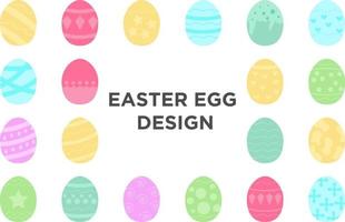 disegno dell'uovo di Pasqua vettore