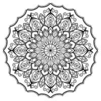 mandala cerchio modello Vintage ▾ decorativo modello indiano pelle pittura tatuaggio orientale arte vettore