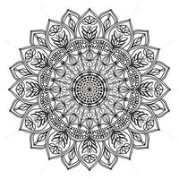 mandala cerchio modello Vintage ▾ decorativo modello indiano pelle pittura tatuaggio orientale arte vettore