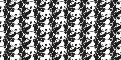 orso senza soluzione di continuità modello vettore panda polare orso isolato sfondo sfondo illustrazione cartone animato scarabocchio