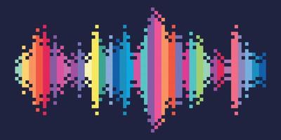 sfondo colorato onda sonora vettore