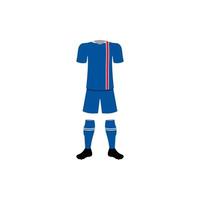 Islanda nazionale calcio modulo vettore icona illustrazione