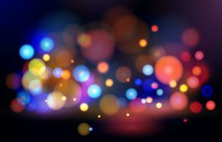 colorato luminosa scintillare bokeh sfondo vettore