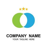creativo azienda logo disegno, marca azienda logo con slogan modello vettore