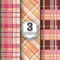 impostato tartan plaid Scozzese senza soluzione di continuità modello. piatto tessile tessuto modello ornamento design. struttura a partire dal tartan, plaid, tovaglie, camicie, Abiti, vestiti, biancheria da letto, coperte e altro tessile. vettore