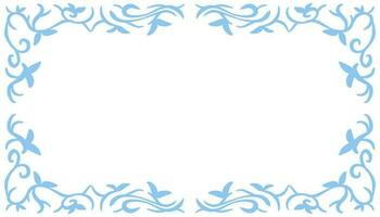 blu astratto telaio sfondo illustrazione vettore