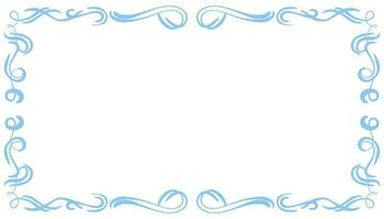 blu astratto telaio sfondo illustrazione vettore