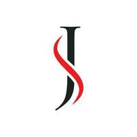 j S monogramma, logo vettore design illustrazione