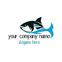 pesce logo design. vettore