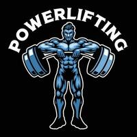 powerlifting portafortuna logo per Palestra vettore