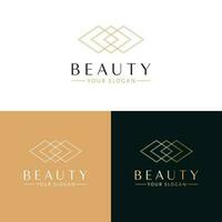 bellezza vettore logo design. astratto rombo logotipo. geometrico diamante logo modello.