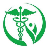 benessere e medicina simbolo vettore logo design